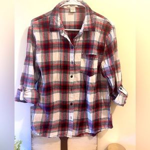 Button down flannel size large by Love Potion